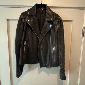 Topshop Leather Moto Jacket